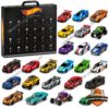 Hot Wheels 24 Days of Speed Advent Calendar - full case and car collection display