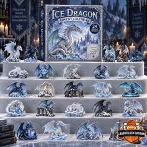 Ice Dragon 2026 Christmast Advent Calendar - boxed display with assorted dragon ornaments