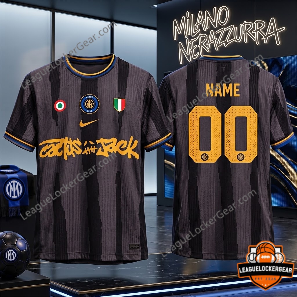 Inter Milan Cactus Jack Third Kit Football Jersey - front and back jersey views