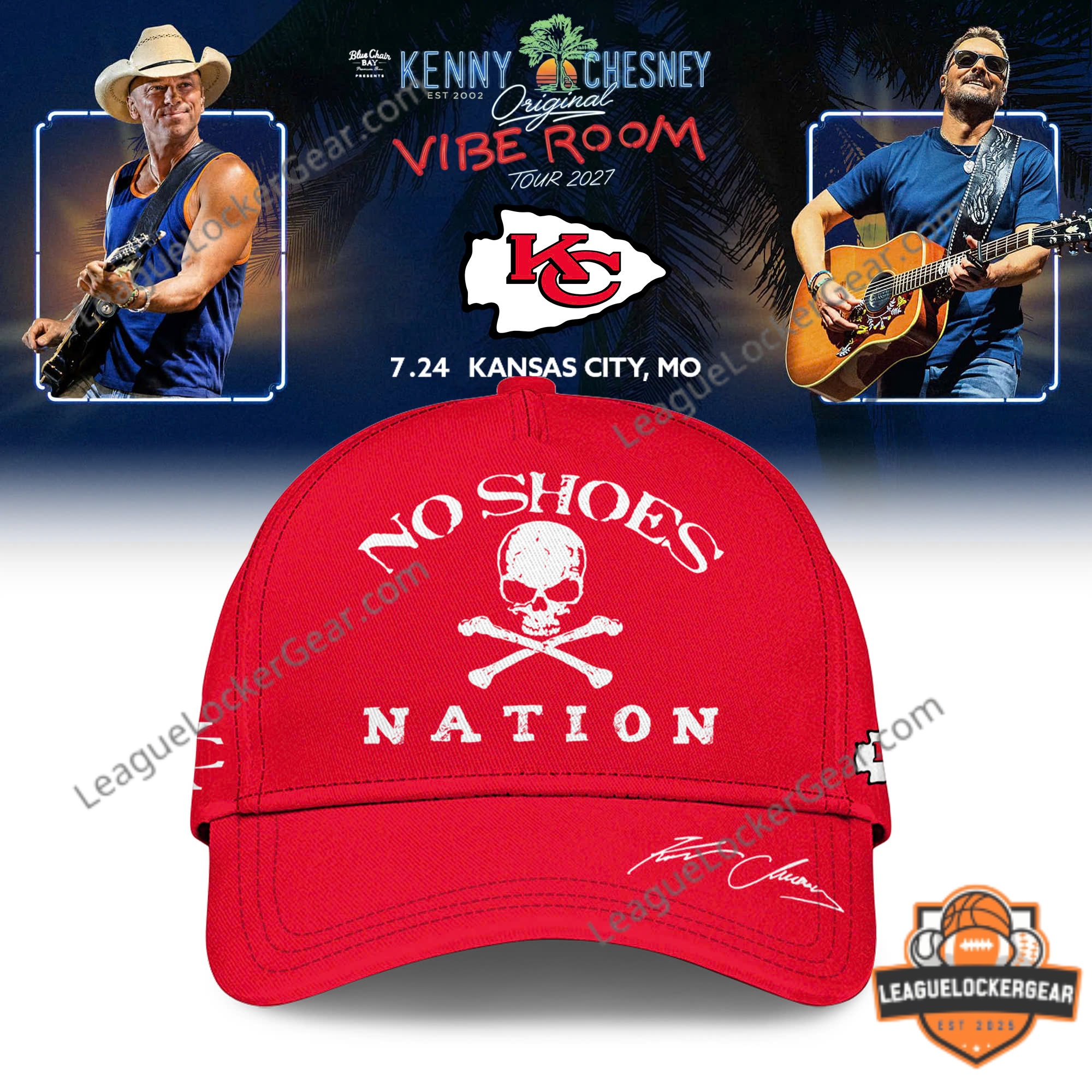 Back of the Chiefs tour jersey