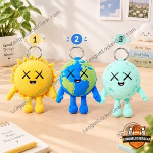KAWS Universe Sun Earth Moon Plush Keychain - photo 2
