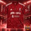 Liverpool x Travis Scott Cactus Jack Football Jersey - front view with graphic details