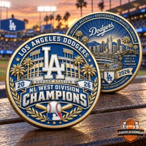 Los Angeles Dodgers 2026 NL West Division Champion coin