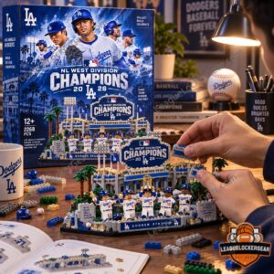 Los Angeles Dodgers 2026 NL West Division Champions Brick Set — view 2