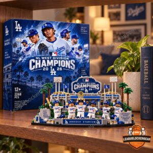 Los Angeles Dodgers 2026 NL West Division Champions Brick Set — view 3