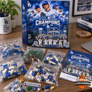 Los Angeles Dodgers 2026 NL West Division Champions Brick Set — view 4