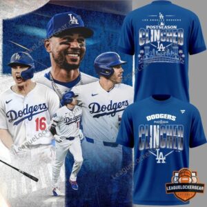 Los Angeles Dodgers Postseason Locker Room T-Shirt