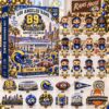 Los Angeles Rams 89th Anniversary 2026 Advent Calendar Box - front view with numbered figurines and