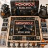 Michael Myers Halloween 2026 Monopoly Board Game - full board layout with box, cards, and figures
