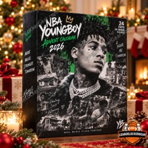 NBA YoungBoy 2026 24-Day Music Advent Calendar - front and side box view