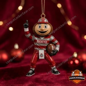 NCAA 2026 Ohio State Buckeyes Brutus Buckeye Ornament - photo 2