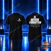 New York City September 11 25th Anniversary Memorial T-Shirt - front and back view