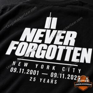 New York City September 11 25th Anniversary Memorial T-Shirt - photo 4
