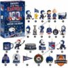 New York Rangers Snoopy 100th Anniversary 2026 Advent Calendar - front box and collectible figures