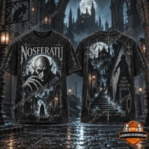 Nosferatu The Night Feeds on Silence T-Shirt - photo 2