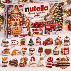 Nutella 2026 24 Days of Sweet Surprises Advent Calendar - angled package view