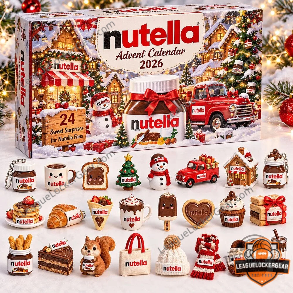 Nutella 2026 24 Days of Sweet Surprises Advent Calendar - angled package view