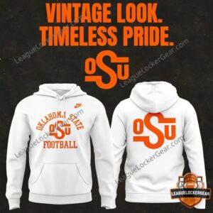 Oklahoma State Cowboys Vintage Look Timeless Pride Football Hoodie - photo 4