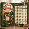 Owl Woodland Christmas 24-Day Advent Calendar 2026 - open box showing illustrated front and 24 numbered doors