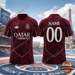 Paris Saint-Germain Air Jordan concept jersey front and back displayed together