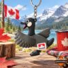 Petro-Canada Canada Goose Keychain 2026 - front angled view with logo patch