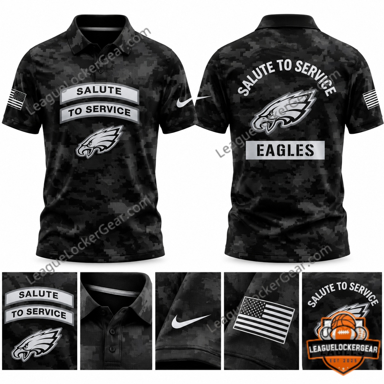 Philadelphia Eagles Salute to Service 2026 T-Shirt - photo 3
