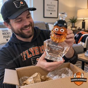 Philadelphia Flyers Broad Street Bullies 60th Anniversary Crystal Decanter - photo 3