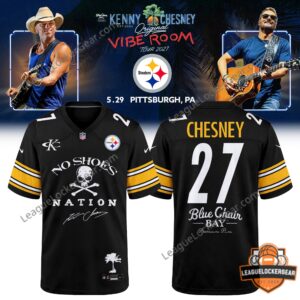 Pittsburgh Steelers Kenny Chesney Original Vibe Room Tour 2027 Football Jersey - front and back views