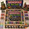 Rat Fink 2026 Monopoly Board Game with board, box, cards, tokens, and accessories