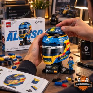 Renault F1 Team Fernando Alonso Helmet LEGO Building Brick Set - photo 3