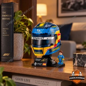 Renault F1 Team Fernando Alonso Helmet LEGO Building Brick Set - photo 4