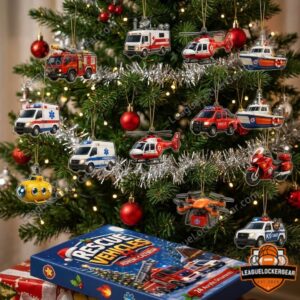 Rescue Vehicles Christmas 24 Acrylic Ornaments Advent Calendar 2026 - photo 2