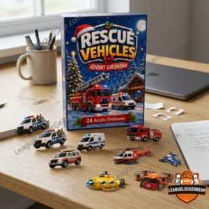 Rescue Vehicles Christmas 24 Acrylic Ornaments Advent Calendar 2026 - photo 3