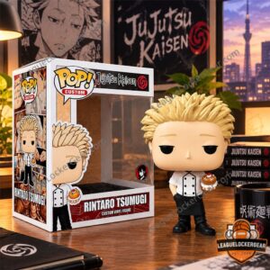 Rintaro Tsumugi Jujutsu Kaisen Custom Funko Pop Figure - front view with display box