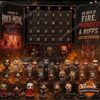 Rock and Metal Legends 2026 Advent Calendar - open front view