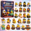 Rubber Duck 250th American Patriotic 2026 Advent Calendar - box and duck ornament collection display