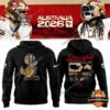 San Francisco 49ers Australia 2026 Melbourne Game Hoodie - front and back views