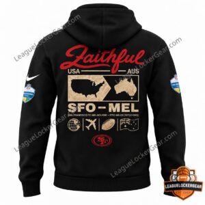 San Francisco 49ers Australia 2026 Melbourne Game Hoodie - photo 3