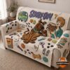 Scooby-Doo Mystery Machine Paw Print Tufted Sofa Cover & Pillow Set - photo 2