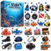 Scuba Diving 2026 Advent Calendar - full box and 24 numbered underwater accessories