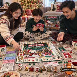 Snoopy Starbucks Christmas 2026 Monopoly Board Game - photo 3