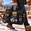 Star Wars 50th Anniversary 1977-2027 Tote Bag - front view with detachable shoulder strap