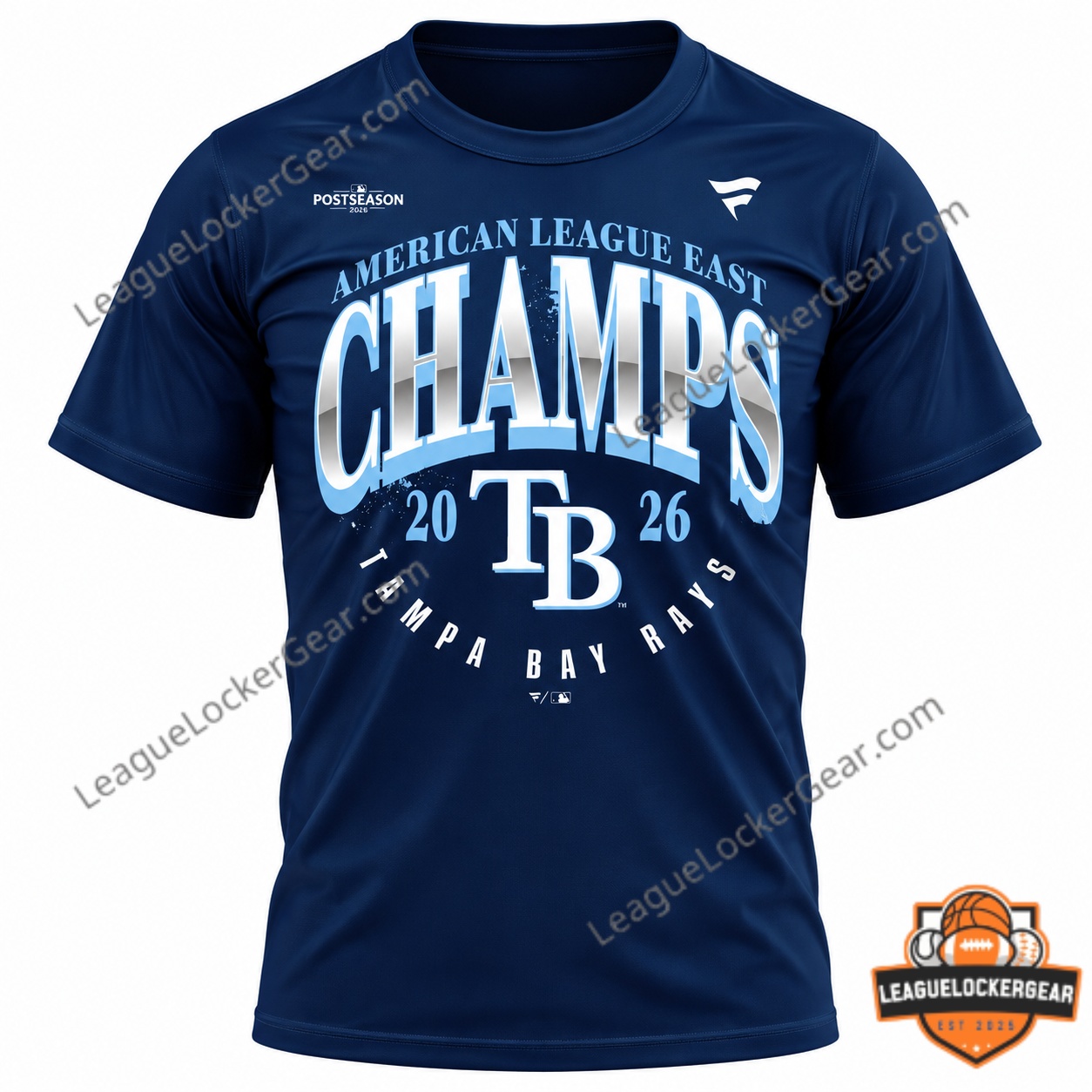 Tampa Bay Rays 2026 American League East Division Champions T-Shirt and Cap - photo 2