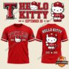 Texas Rangers Hello Kitty Collaboration Viva Tejas T-Shirt - front and back views