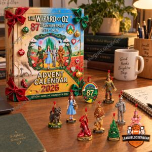 The Wizard of Oz 87th Anniversary 2026 Advent Calendar - lower row of themed ornaments