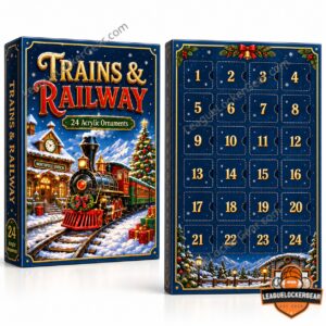 Trains & Railway Christmas 24 Acrylic Ornaments Advent Calendar 2026 - photo 2
