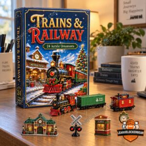 Trains & Railway Christmas 24 Acrylic Ornaments Advent Calendar 2026 - photo 4