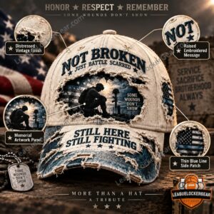Veteran Mental Health Awareness PTSD 3D Embroideryed Baseball Cap — view 2