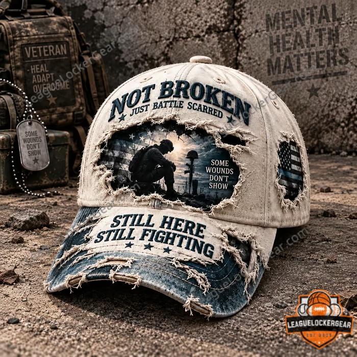 Veteran mental health awareness PTSD baseball cap with raised embroidery