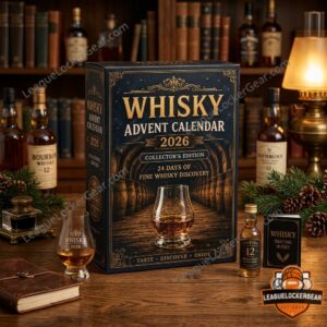 Whisky 2026 Collector's Edition Advent Calendar - lower row of whisky-themed accessories